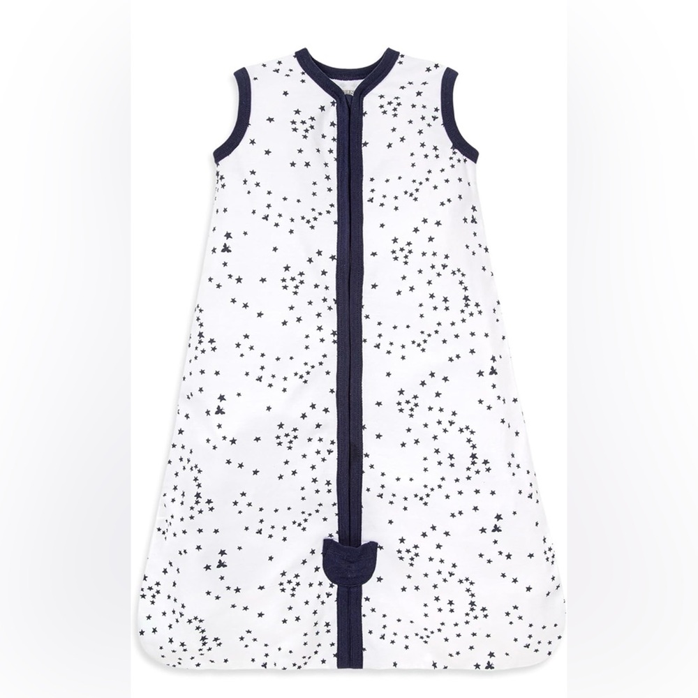 Burt's Bees Baby Starry White and Navy Sleep Sack